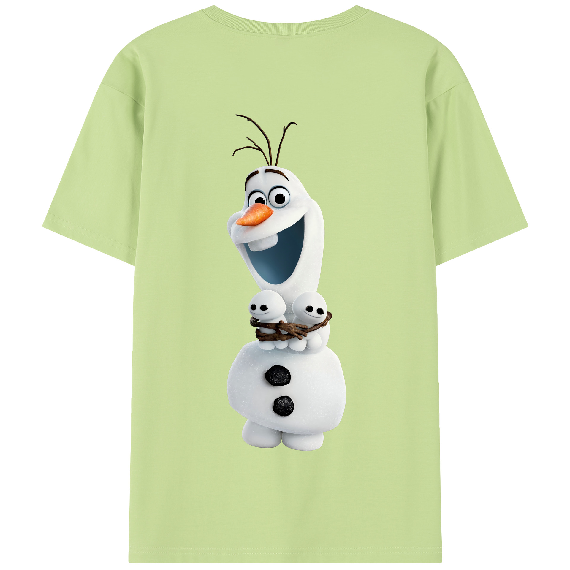 （画像用） アナと雪の女王 アンナ エルサ Frozen Anna Elsa 綿100％半袖Tシャツ（背面プリント）